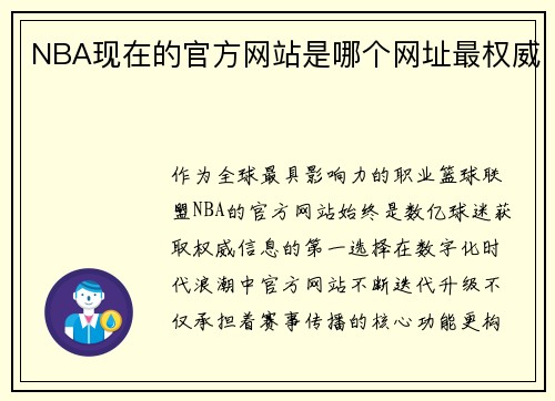 NBA现在的官方网站是哪个网址最权威